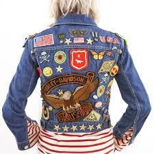 Denim Jacket with Patches